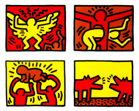 Keith Haring, Pop Shop Quad IV