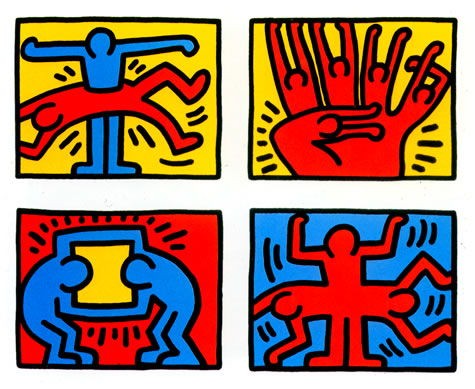 Keith Haring, Pop Shop Quad VI